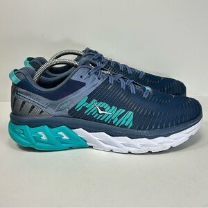 Hoka One One Arahi 2 Women's Size 10.5 Running Shoes Navy Teal Sneakers Athletic